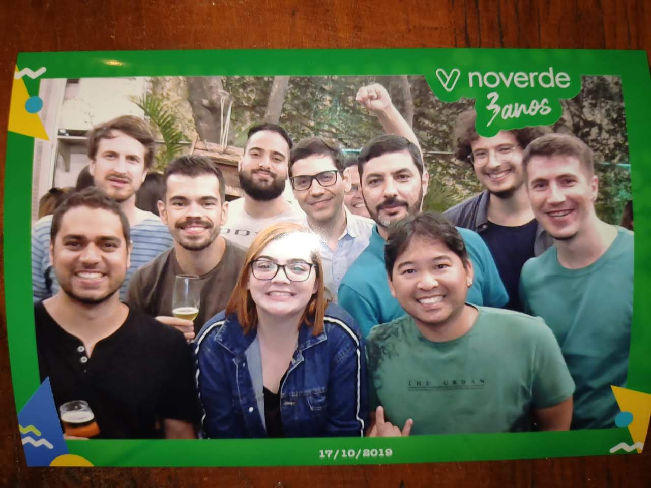 Fernando with colleagues at Noverde in 2019